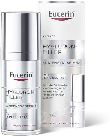 Eucerin Hyaluron-Filler Epigenetic Serum (30 ml), sérum antiedad que corrige los 10 signos del envejecimiento, con Ácido Hialurónico y Epicelline para un aspecto más joven que tu edad real