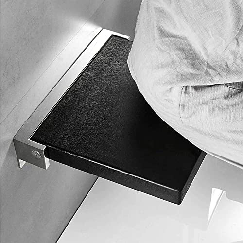 Sedile da doccia pieghevole da parete, salvaspazio, sgabello da bagno con foglie a goccia, panca da bagno per donne incinte, anziani e sauna, sedia pieghevole resistente ed elegante