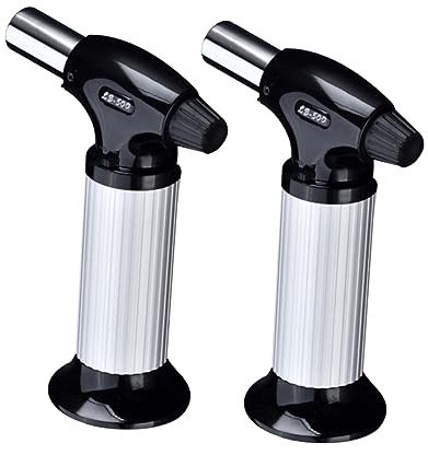 DIYEAH 2pièces Lance Flamme Pour Barbecue Plein Air Outil De Soudage Haute Température Allumeur Électronique Automatique