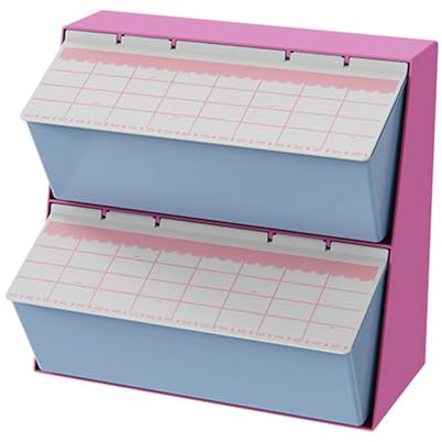 Mirweon Boîte de rangement multi-compartiments pour dosettes de café et sachets de thé en ABS peu encombrant avec couvercle