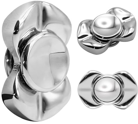 7JI Juguetes Antiestrés para Adultos, Tarjeta Deslizante,Juguete Magnético de Descompresión,Diseño Minimalista y Moderno,Juguete Sensorial de Metal para TDAH y Autismo,Juguete de Oficina.