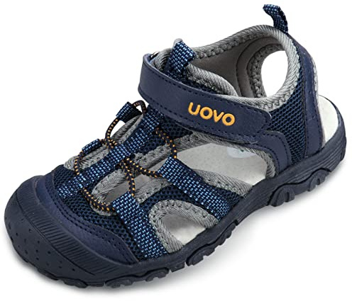 UOVO Boys Sandals Closed Toe Outdoor Sandals Trekking Hiking Athletic Summer Shoes Size 5.5 Toddler-5 UK Big Kids 22-38