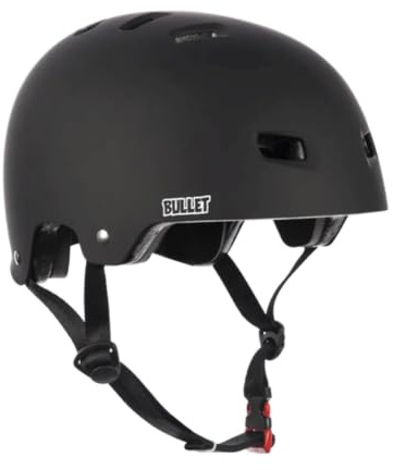 Bullet Deluxe Helmet T35 Youth Casque de Skateboard pour Enfant, Unisexe, Noir (Matt Black), Taille Unique