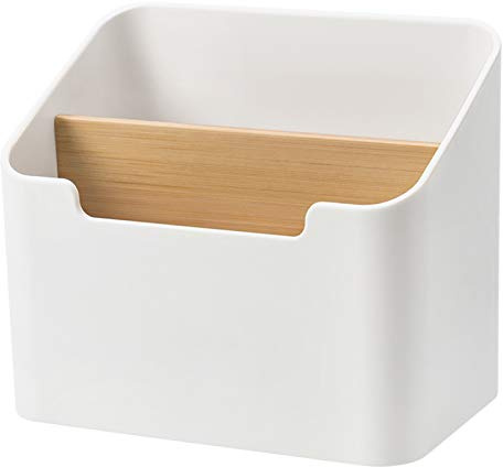 YBFBSJK Fernbedienung Aufbewahrungsbox Schreibtisch Bleistift Bambus Tisch Organizer Besteckhalter Holz Desktop Organizer Stifteköcher Für Pen Schere Notebook Gläser Fernbedienung Home Office Storage
