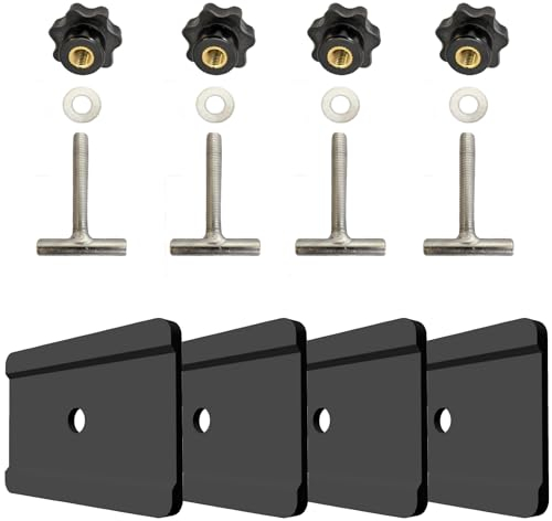 ULROAD Screws for securing loads on the rail + guide bar for VW T5 T6 Multivan Transporter California profile rails e.g. Multiflex board or furniture profile rail accessories interior