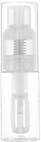 POPETPOP Fine Mist Sprayer Bottle 2 Pack - Portable Travel Jars for Makeup Baby Care and Dry Powder Storage with Locking Nozzle 1.2Oz