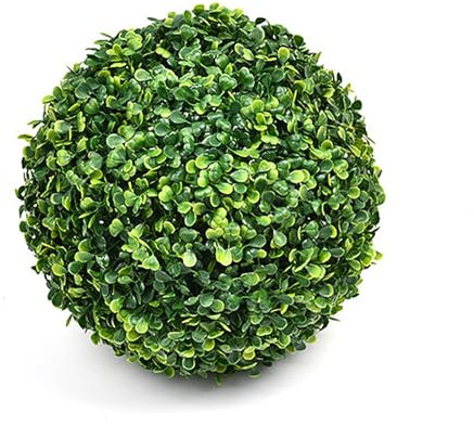 TTOUDRY Künstliche Pflanze Topiary Dekorative Kugeln Grün Runde Blatt Künstliche Grün Ball Garten Kugeln Für Hinterhof Balkon Front Tür(41cm)