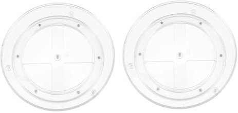 COLLBATH Vassoio Per Spezie Trasparente in Acrilico E Metallo Porta Spezie Casa Piatto Girevole Integrato Adatto A Bottiglie Prodotti in Scatola Per Mobili E Piani Di Lavoro Della Cucina