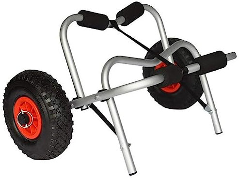 Kajakwagen, faltbarer Bootskajakträger – leichter Universalwagen zum Tragen von Kajaks, tragbarer Kanu-Transport für Paddleboard, einfach zu bedienen für Auto, SUV, LKW-Transport von Hand