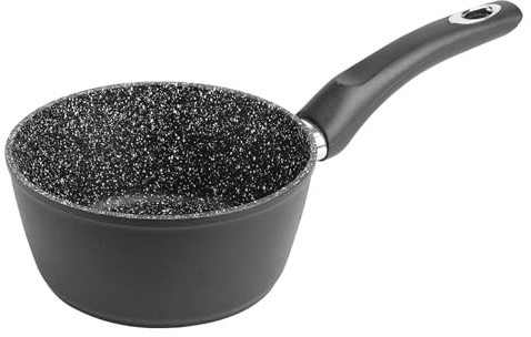 Sitram 711705 - Cazuela (16 cm, aluminio forjado), color negro