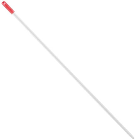 4 Stück Hygoclean Besenstiel | Carbon, weiß-rot, L: 140cm, Besenstiel, Teleskopstiel, Ersatzstiel