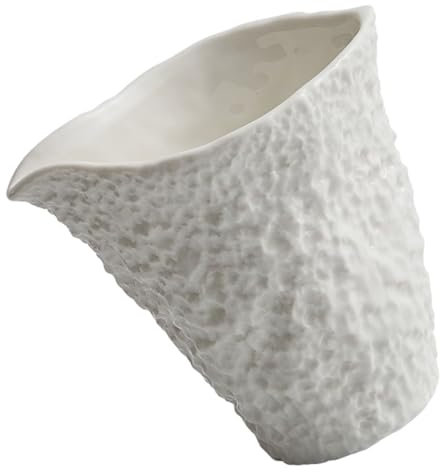 ABOOFAN Rock Pattern Ceramic Milk Can Sauce Boat for Restaurant Ceramic Gravy Pitcher Sauce Dispenser