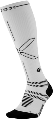 STOX Energy Socks Chaussettes de Contention Running Femme | Chausette Femmes, Bas de Contention, Chaussettes Course a Pied et Trail, Compression Socks, Anti Ampoule, Sans Couture