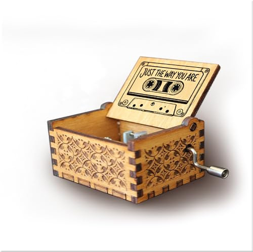 Melodiebox: Just the Way You Are - Bruno Mars Holzspieluhr mit Handkurbel Spieluhr Musicbox Hand gekurbelt Neu