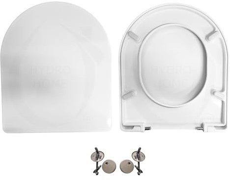 Copriwater compatibile con ONE AXA termoindurente Avvolgente bianco CERNIERE FISSAGGIO DALL'ALTO by HYDRO HOME