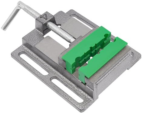 Morsa per macchina da 100 mm, asta filettata girevole a 360°, trapano in metallo, con 2 cuscinetti magnetici per morsa per legno, metallo, plastica e altri pezzi di precisione