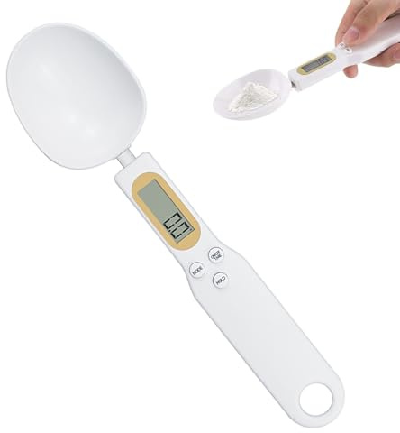 Cuillère à mesurer numérique, 500 g/0,1 g, cuillère de cuisine électronique de haute précision avec écran LCD pour la cuisine, la cuisson, les aliments, les ingrédients, les aliments pour animaux