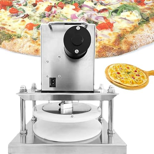 TDSYOCG Presse à Pâte à Pizza Électrique Professionnelle, Machine à Presser la Pâte Domestique 22/25/30cm (8.6/9.8/11.8), Machine à Façonner Pâte à Pizza et Tortillas