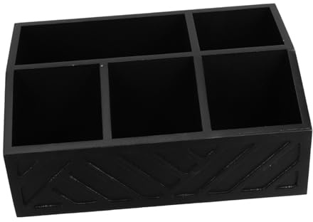 Cabilock Caja De Madera Para Guardar Té Organizador De Té Organizador De Caja Especias Estación Oficina