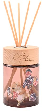 Meg Hawkins 150ml Reed Diffuser – Donkey Wildflower Meadow Scent | Glass Bottle And Gift Box With Watercolour Wildlife Design – Long-Lasting Home Fragrance