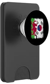 Wales South Korea Half Flag Welsh South Korean Heritage PopSockets PopWallet for MagSafe