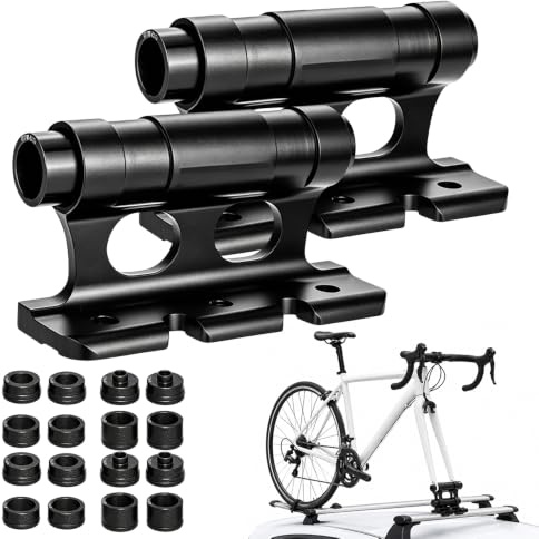 2 Piezas Soporte de Horquilla para Bicicleta, Soporte de Montaje de Horquilla de Bicicleta Aleación de Aluminio con 5/12/15x100 mm y 15x110 mm Montaje De Horquilla De Bicicleta para SUV, Remolques