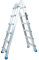 WORHAN Teleskopleiter 587cm Leiter Anlegeleiter Klappleiter Multifunktionsleiter Größenauswah L6