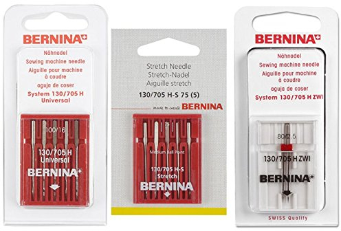 Bernina Nähmaschinennadel-Set Universal 100 / Stretch 75 / Zwillingsnadel 80