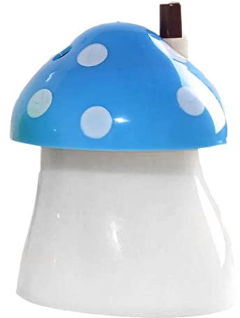 Roadoor Porte-cure-dents automatique mignon de grande capacité en forme de champignon, distributeur de cure-dents anti-poussière 4 couleurs, jolie boîte créative bleue