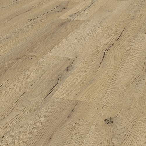 Laminato 8 mm / AC4, Pavimento Flottante, Kronotex, Rovere Beige Century, Scatola 2,124 m²