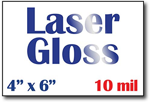 Hochglanz-Fotopapier für Laserdrucker, 10,2 x 15,2 cm, 50 Blatt