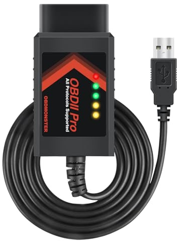 FORScan ELMconfig OBD2 Scanner Diagnosegerät,Auto diagnose Codierungs Tool | Für Windows, mit automatischem (MS/HS) CAN-Schalter für Ford Lincoln Mazda Mercury-Serie Fahrzeuge