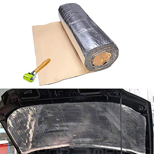 10mm Tapis d'insonorisation de Voiture, Tapis Amortisseur d'isolation phonique Thermique de Voiture, Isolation Acoustique et Amortissement étanche à l'humidité. (78'' * 39'')