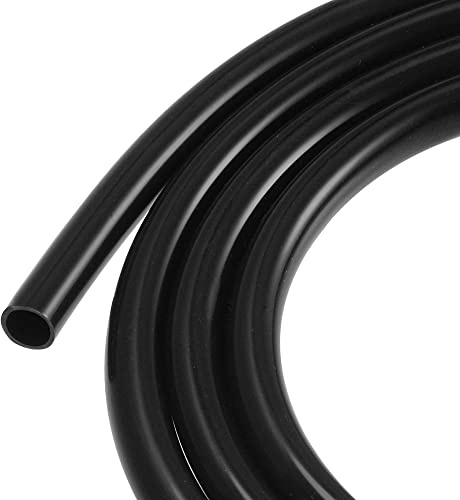 sourcing map Silicone Tubing Hose 8mm ID 10mm OD 6.6ft Black High Temperature for Water Hose Air Tube