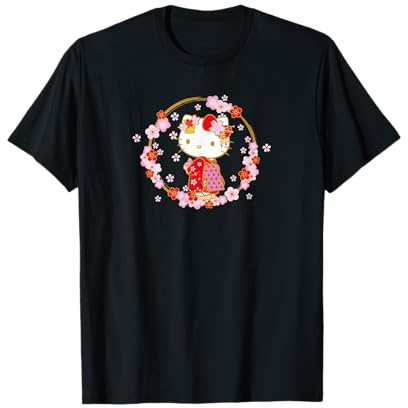 Hello Kitty Cute Cherry Blossom Sakura Season in Giappone Maglietta