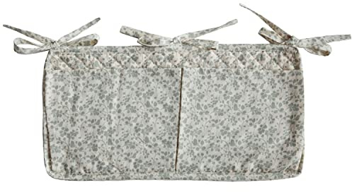 Mushie Aufbewahrungtasche Baby- & Kinderbett Organizer | Kinderzimmer Dekor, Bettaufhänger, Kinderbett Tasche | Gitterstäben, Geländern oder Regalen Befestigen (Eucalyptus)