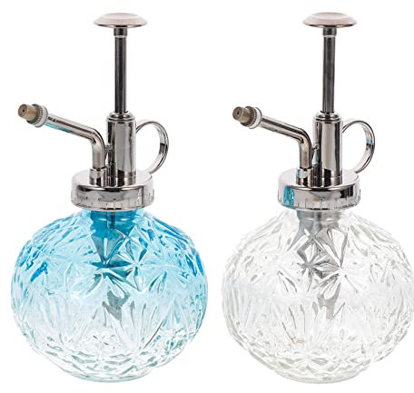 NUOBESTY 2stücke Glas-sprühflasche Blumensprüher Bewässerungs-sprühflasche Nebelsprühbehälter Für Pflanzen Gartenarbeit Und Reinigung Ergonomischer Griff Innovatives Sprühdesign Für Präzise