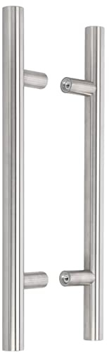 KOTARBAU® Außentürbeschlag Doppelseitiger Haustürgriff aus Edelstahl 90 Grad 300x500 mm