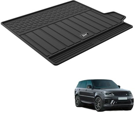 3W Kofferraumwanne für Range Rover Sport L494 2014-2022, TPE Allwetter Maßgeschneiderte Kofferraummatte Komplettset Range Rover Sport L494 Auto Kofferraum Zubehör, Wasserabweisend & Pflegeleicht