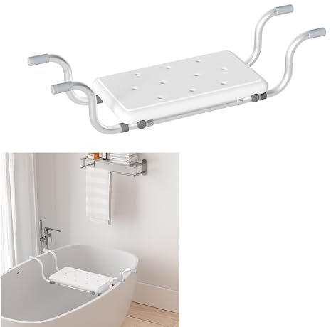 Randaco Sedile per vasca da bagno, 72 x 22,5 x 18 cm, per anziani, portata 136 kg, antiscivolo, generico, adatto per il bagno
