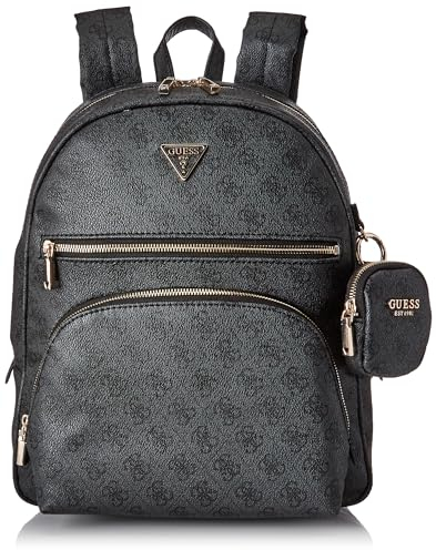 GUESS Power Play Tech Sac à dos L avec logo Coal, Logo Coal, L