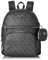 GUESS Power Play Tech Sac à dos L avec logo Coal, Logo Coal, L