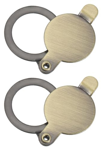 PATIKIL 2 Stück Türspion Abdeckung Guckloch 16mm Innendurchmesser Türlochabdeckung Ohne Aufkleber Gucklochabdeckung Sichtschutzblech für Türspion, Bronze