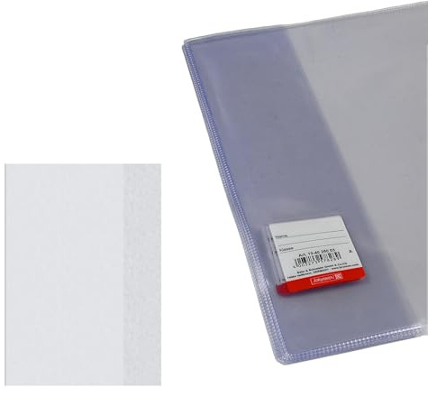 Brunnen Buchumschlag Buchhülle für Buchhöhe 26,5cm (8 Buchschoner + 2 Umschläge für Workbooks)