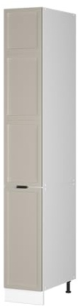 Vicco Apothekerschrank Fame-Line, GrauBeige, 30 cm | MDF-Front · Metall-Vollauszüge · Höhenverstellbare Füße · Metallgriffe · ✓ Frei kombinierbar