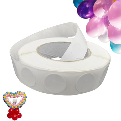 Dolaso Balloon Glue Dots,600PCS Double Sided Adhesive Point Tape Balloons Dots Stickers for Birthday Party Wedding Christmas Balloon Decorations DIY