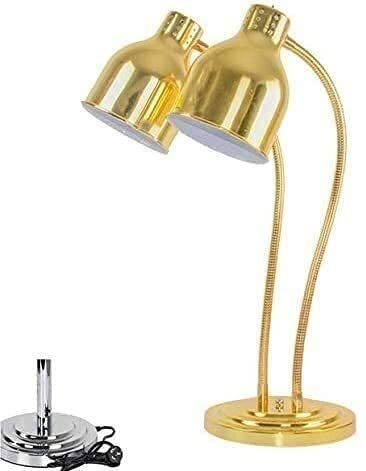 CHFYIJYHM Lampada riscaldante for scaldavivande Lampada riscaldante regolabile Cucina commerciale Lampada riscaldante for alimenti Lampadine singole/doppie Lampada for stazione di intaglio a buffet Di