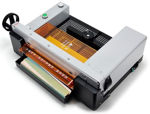 LYFDPN Tagliacarte Elettrico, taglierina Automatica a ghigliottina per carichi Pesanti con griglia e Coperchio, Dimensione di Taglio 300 mm