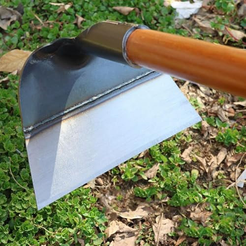 XIAOBAN Zappa in acciaio resistente per giardinaggio e giardinaggio – Nuova zappa portatile di ricambio per giardino, zappa da giardino per diserbo, zappa da giardino per giardino, fattoria e cortile