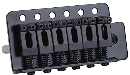 Joyance Puente de trémolo de aleación, sistema de trémolo de bloqueo único, puente de trémolo de aleación para guitarra eléctrica ST de 6 cuerdas, acory de repuesto, diseño